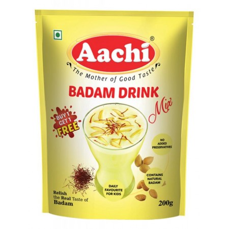 AACHI BADAM DRINK MIX 200GM BUY 1 GET 1 