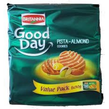 BRITANNIA GOODDAY PISTA ALMOND VALUE PACK 720GM 