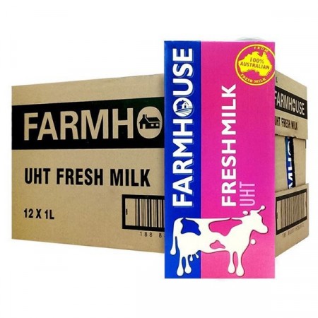 *** FARMHOUSE FRESH MILK UHT-1LTR( 1CTN-12PCS)