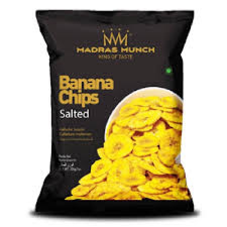 MADRAS MUNCH BANANA CHIPS PLAIN SALTED- 200gm