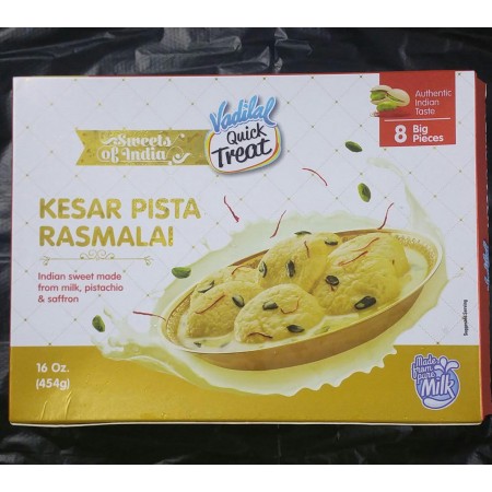 VADILAL KESAR PISTA RASMALAI 454GM