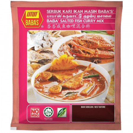 BABAS SALTED FISH CURRY MIX 125GM