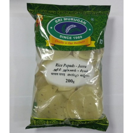 SM RICE PAPADS - JEERA 200GM